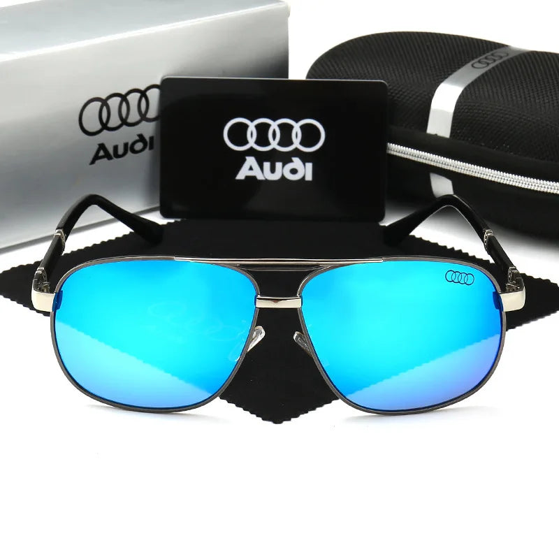 Audi Glasses Polarized UV400 Driving Sunglasses for Men/Women Square Frame Glasses lunette de soleil homme luxe  luxury glasses