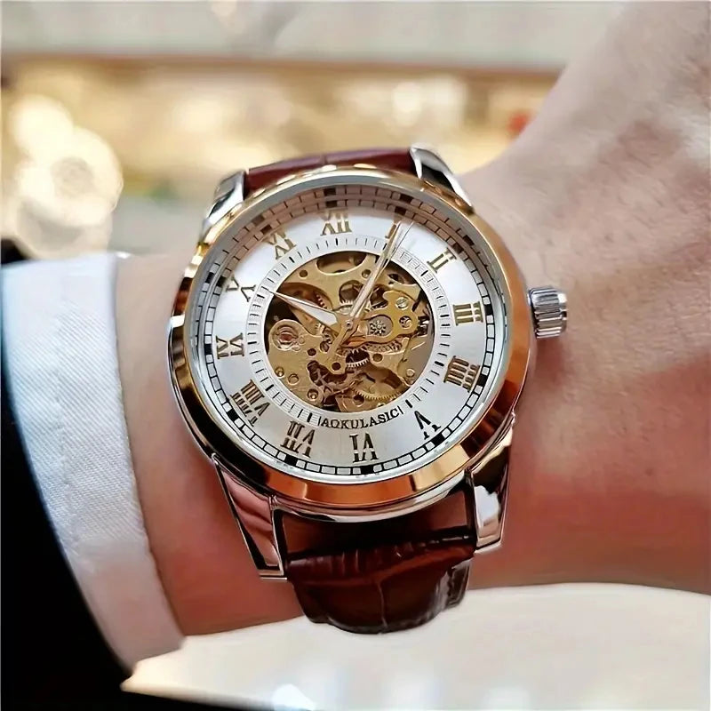 Montre automatique pour homme, luxueuse et haut de gamme, dotée d’un mécanisme mécanique sophistiqué. Modèle « Stars and Sea » au design élégant, lumineux, étanche et multifonction, avec tourbillon et finition de qualité supérieure.