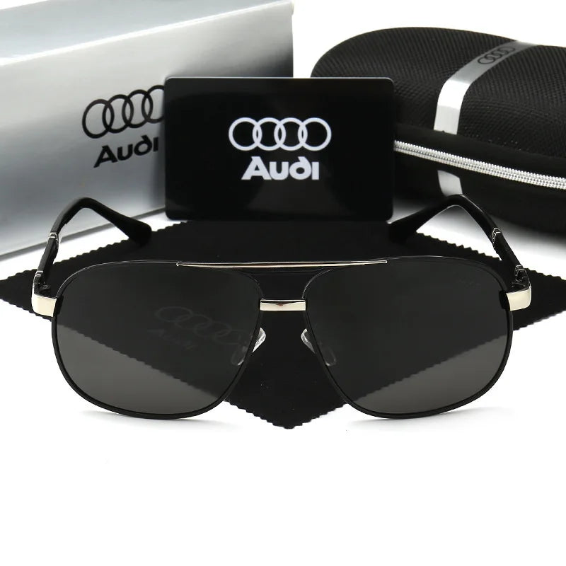Audi Glasses Polarized UV400 Driving Sunglasses for Men/Women Square Frame Glasses lunette de soleil homme luxe  luxury glasses