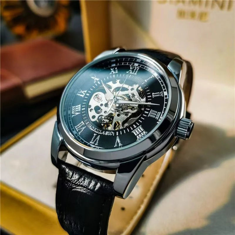 Montre automatique pour homme, luxueuse et haut de gamme, dotée d’un mécanisme mécanique sophistiqué. Modèle « Stars and Sea » au design élégant, lumineux, étanche et multifonction, avec tourbillon et finition de qualité supérieure.
