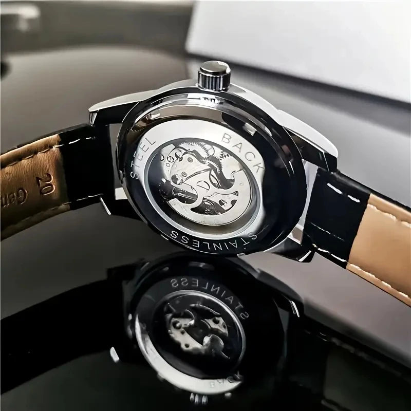 Montre automatique pour homme, luxueuse et haut de gamme, dotée d’un mécanisme mécanique sophistiqué. Modèle « Stars and Sea » au design élégant, lumineux, étanche et multifonction, avec tourbillon et finition de qualité supérieure.