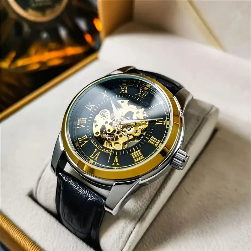 Montre automatique pour homme, luxueuse et haut de gamme, dotée d’un mécanisme mécanique sophistiqué. Modèle « Stars and Sea » au design élégant, lumineux, étanche et multifonction, avec tourbillon et finition de qualité supérieure.