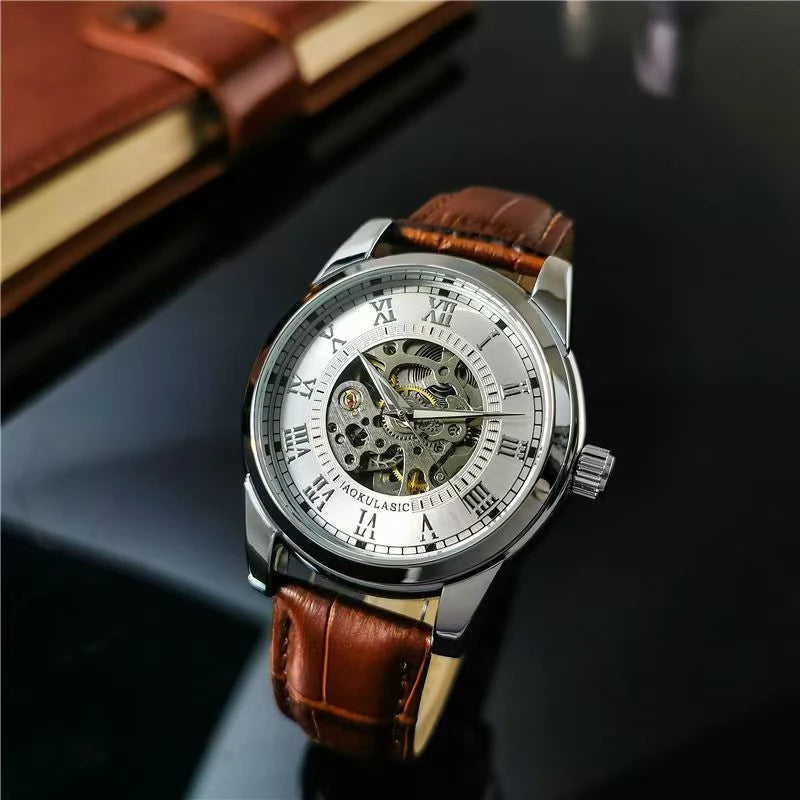 Montre automatique pour homme, luxueuse et haut de gamme, dotée d’un mécanisme mécanique sophistiqué. Modèle « Stars and Sea » au design élégant, lumineux, étanche et multifonction, avec tourbillon et finition de qualité supérieure.