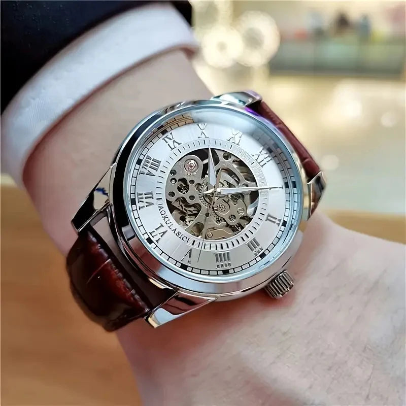 Montre automatique pour homme, luxueuse et haut de gamme, dotée d’un mécanisme mécanique sophistiqué. Modèle « Stars and Sea » au design élégant, lumineux, étanche et multifonction, avec tourbillon et finition de qualité supérieure.